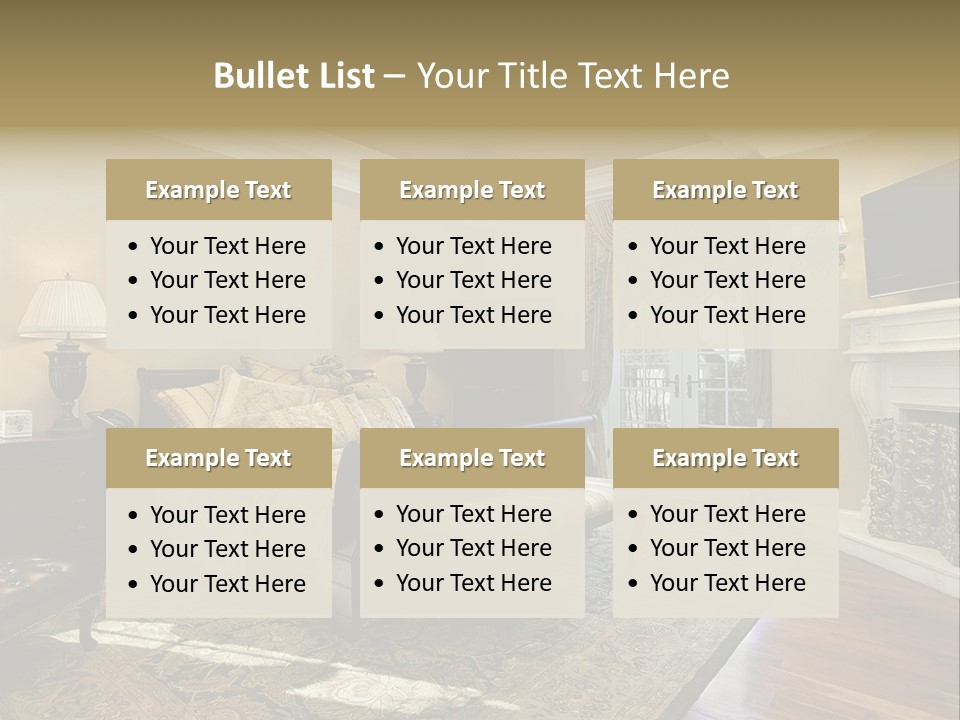 Family Rug Fixtures PowerPoint Template