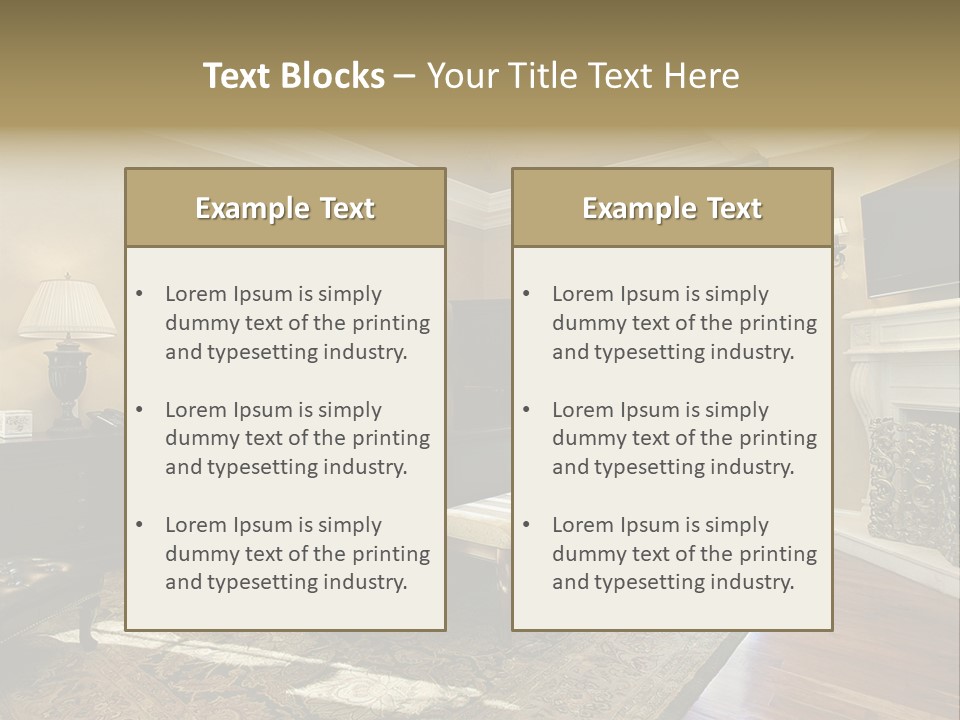 Family Rug Fixtures PowerPoint Template