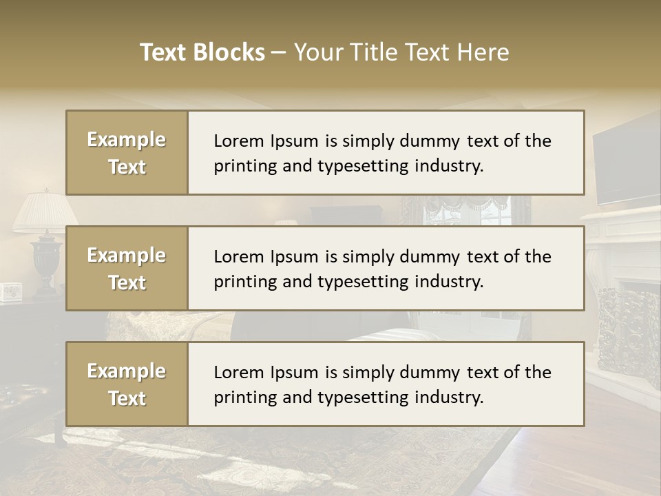 Family Rug Fixtures PowerPoint Template