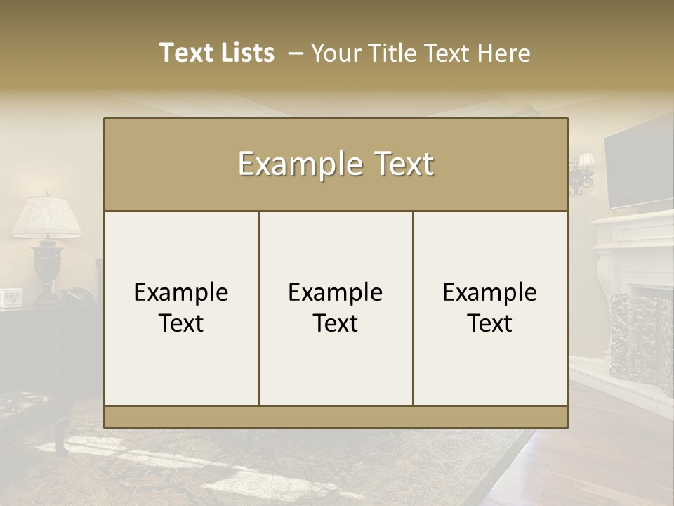 Family Rug Fixtures PowerPoint Template