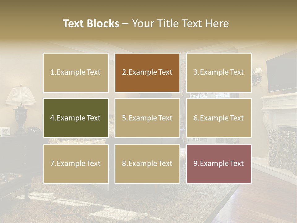 Family Rug Fixtures PowerPoint Template