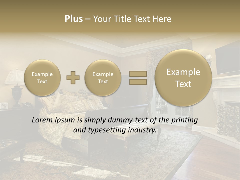 Family Rug Fixtures PowerPoint Template