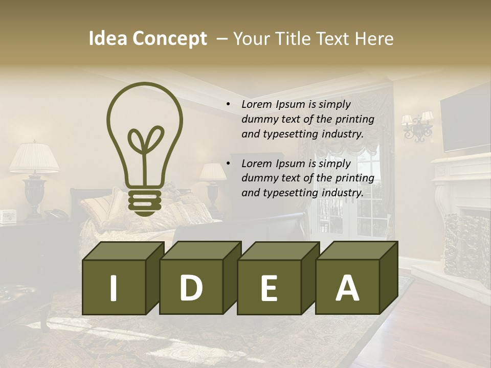 Family Rug Fixtures PowerPoint Template