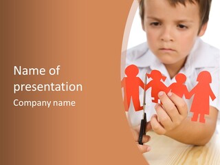 Red Relationship Mother PowerPoint Template