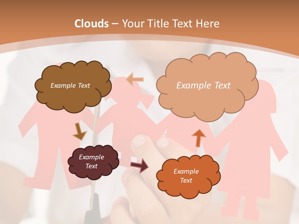 Red Relationship Mother PowerPoint Template