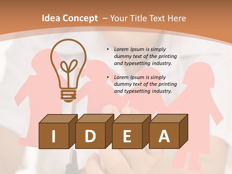 Red Relationship Mother PowerPoint Template