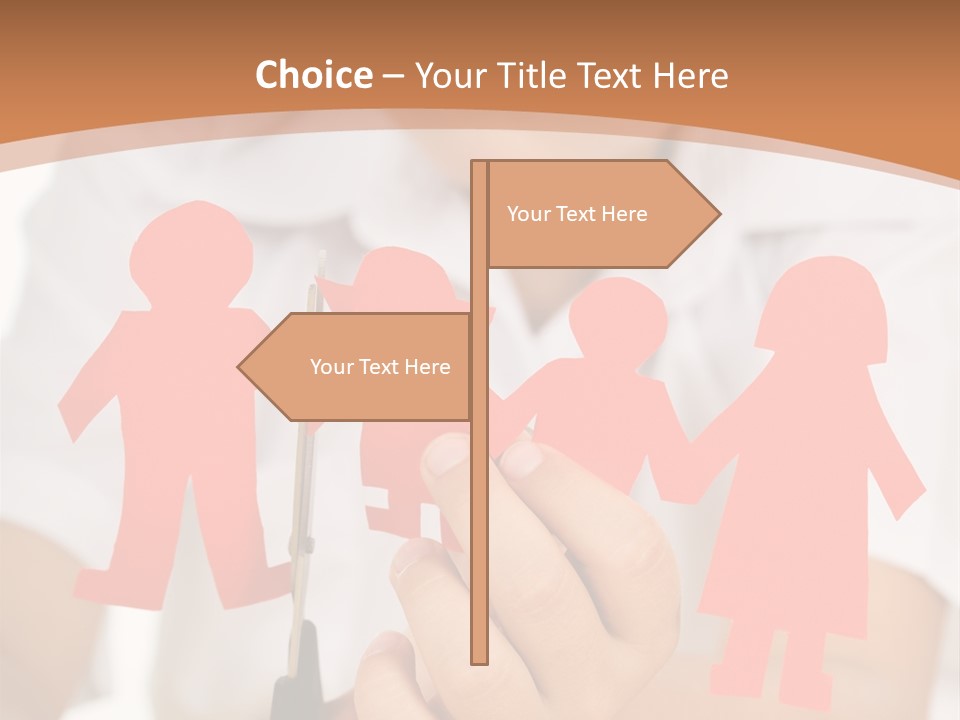 Red Relationship Mother PowerPoint Template