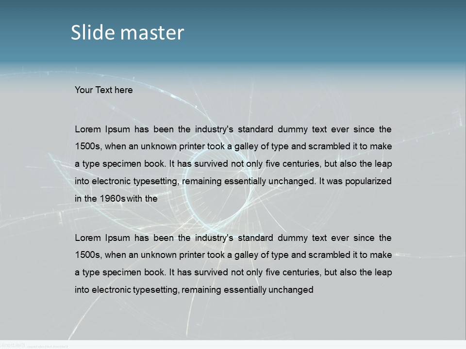 Ornament Strings Illustration PowerPoint Template