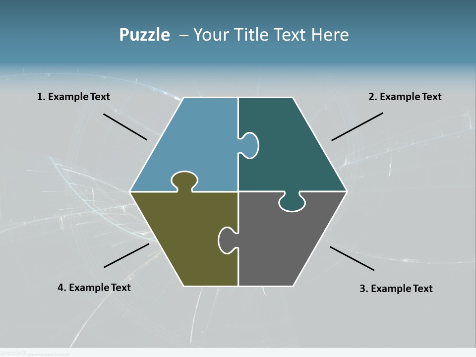 Ornament Strings Illustration PowerPoint Template