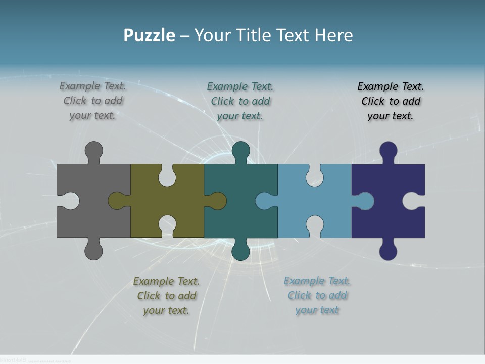 Ornament Strings Illustration PowerPoint Template