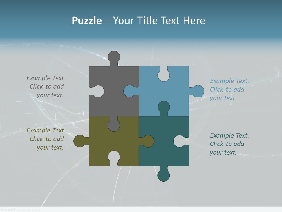 Ornament Strings Illustration PowerPoint Template