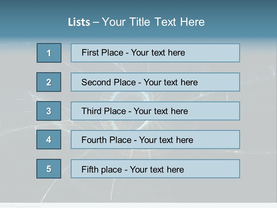 Ornament Strings Illustration PowerPoint Template