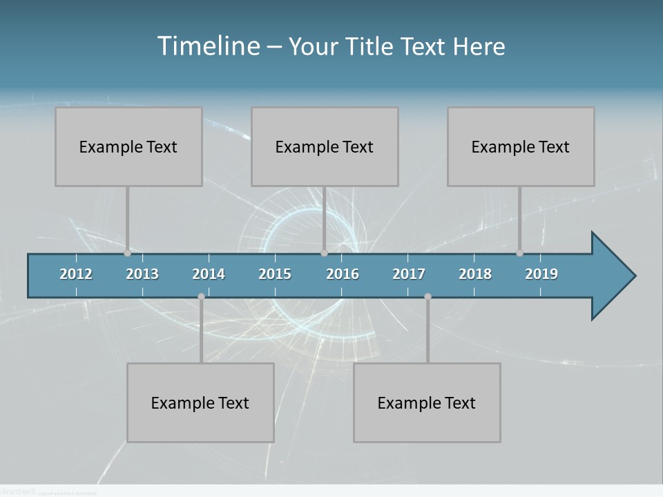 Ornament Strings Illustration PowerPoint Template