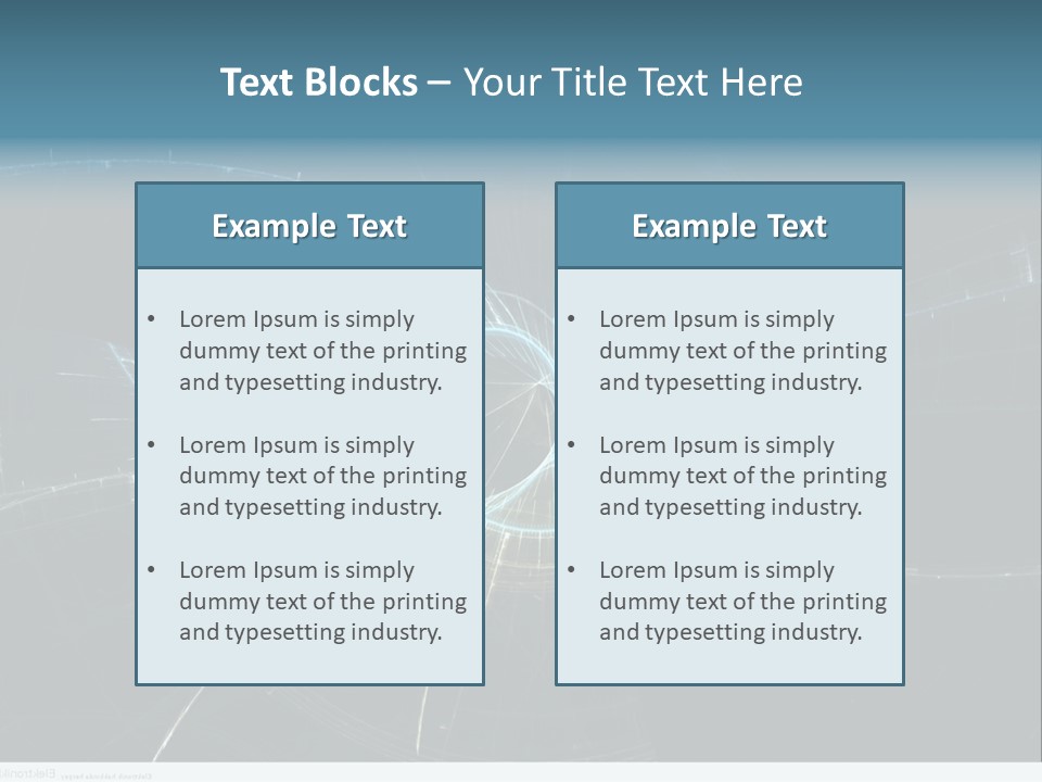 Ornament Strings Illustration PowerPoint Template