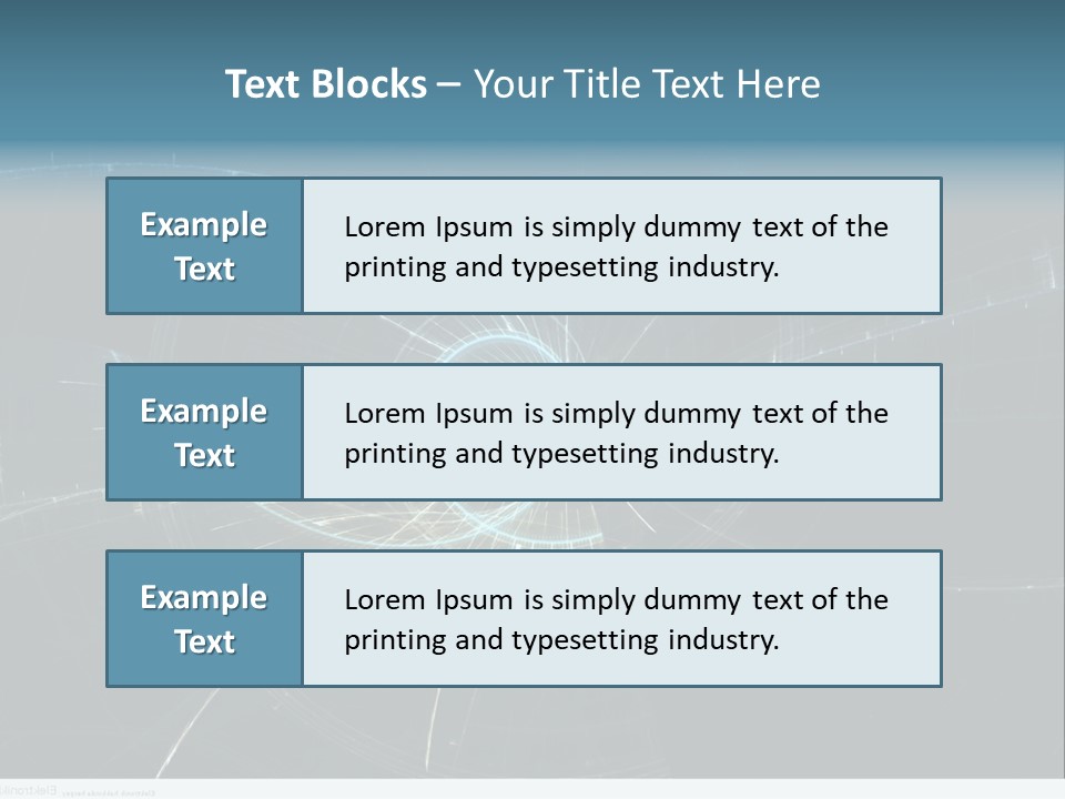 Ornament Strings Illustration PowerPoint Template