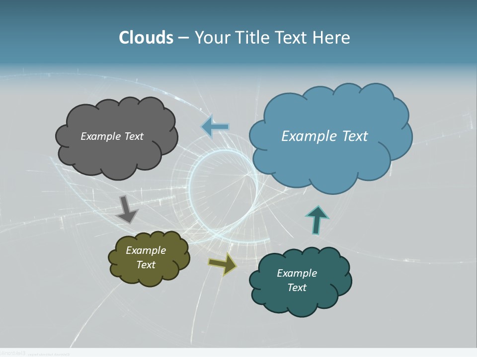 Ornament Strings Illustration PowerPoint Template