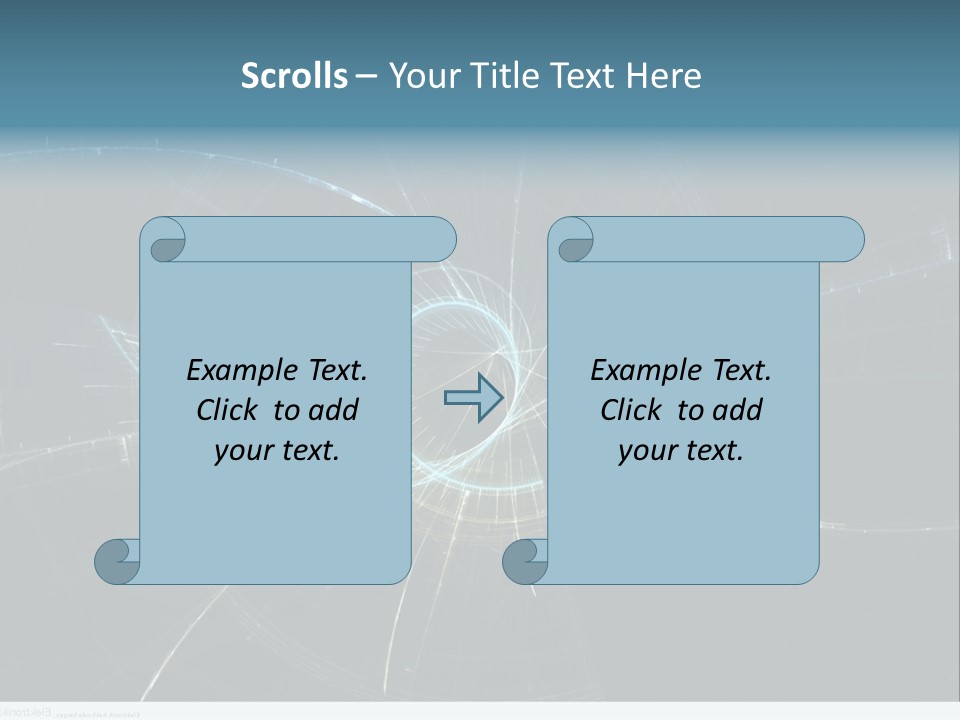 Ornament Strings Illustration PowerPoint Template