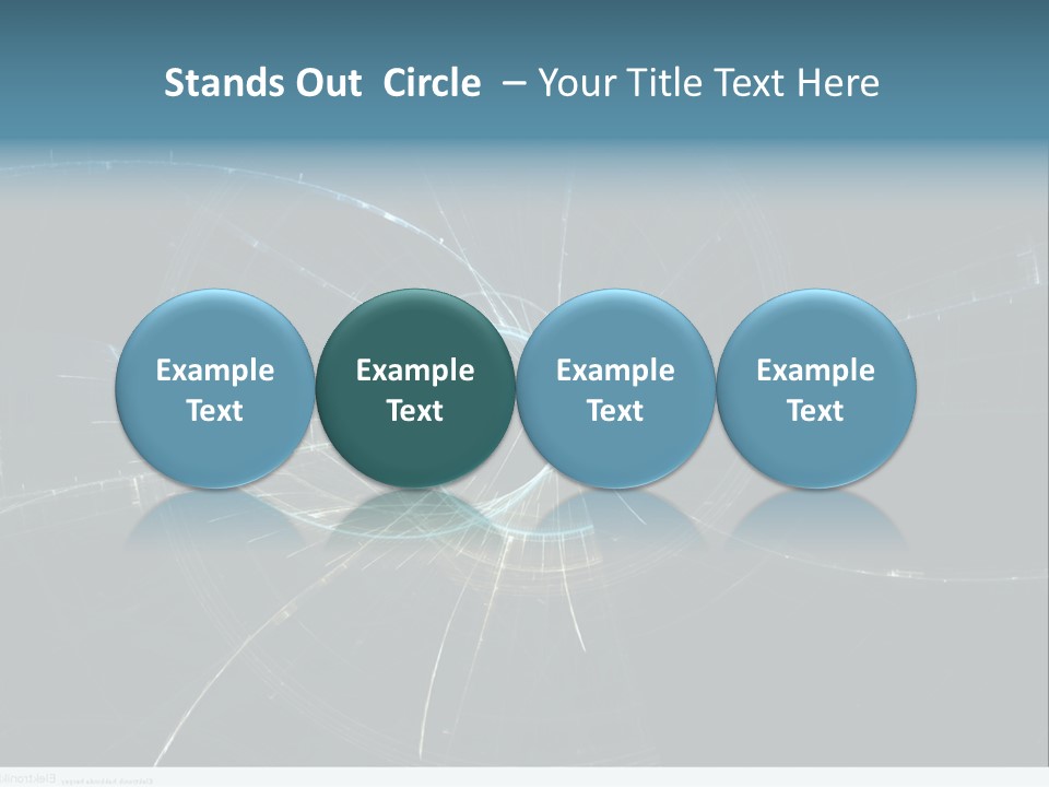 Ornament Strings Illustration PowerPoint Template