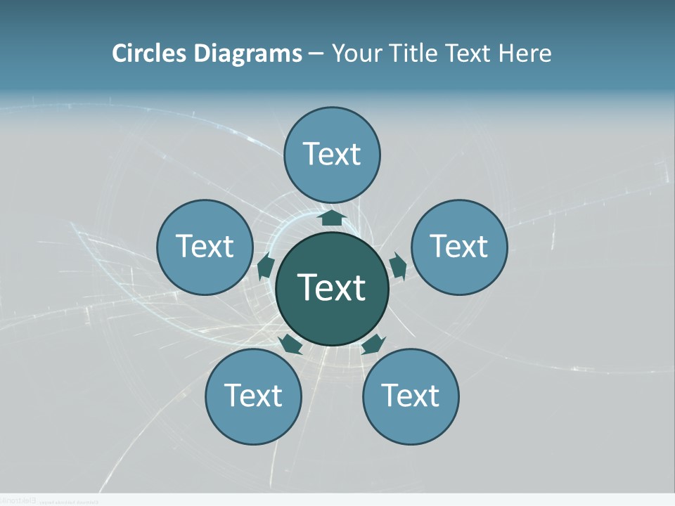 Ornament Strings Illustration PowerPoint Template