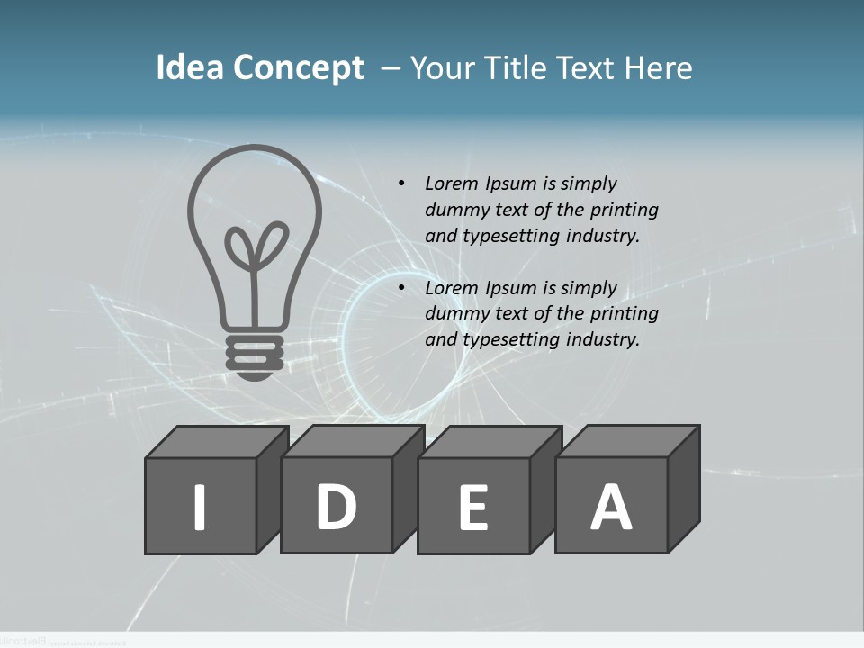 Ornament Strings Illustration PowerPoint Template