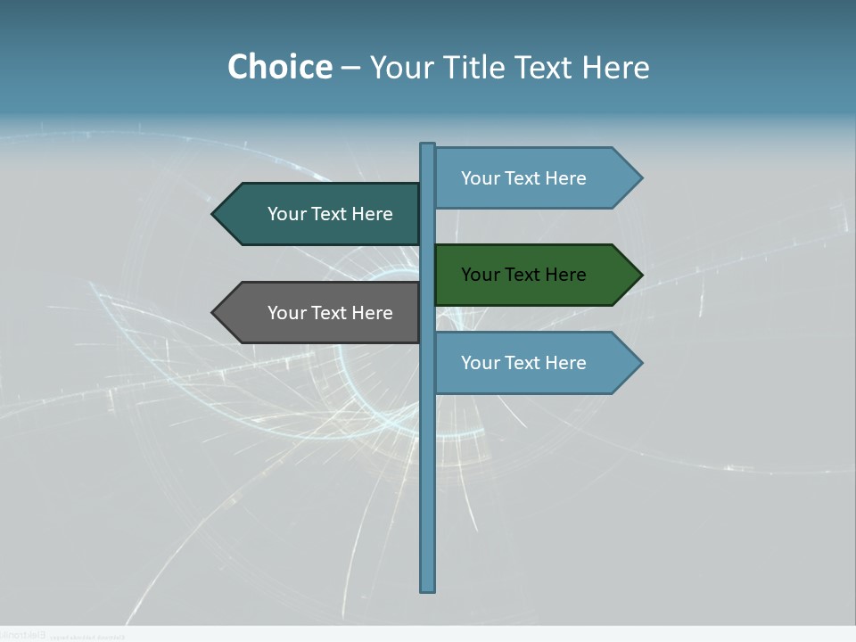 Ornament Strings Illustration PowerPoint Template