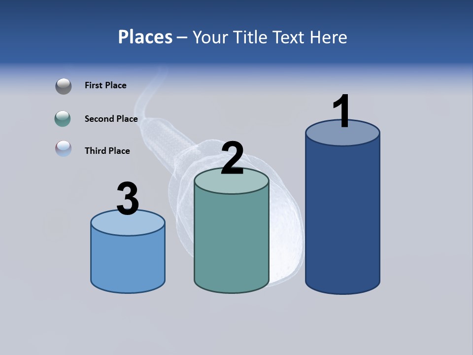 A Computer Mouse With A Blue Background PowerPoint Template