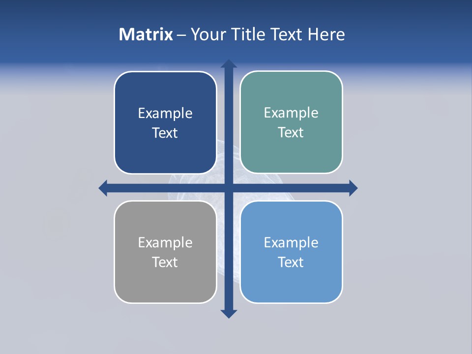 A Computer Mouse With A Blue Background PowerPoint Template
