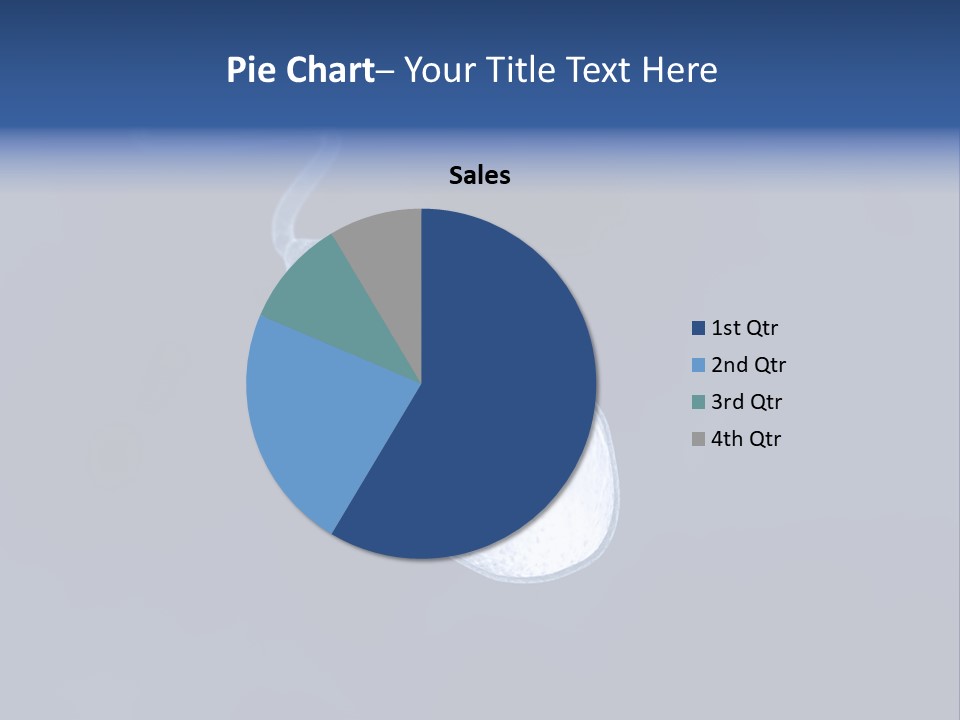 A Computer Mouse With A Blue Background PowerPoint Template