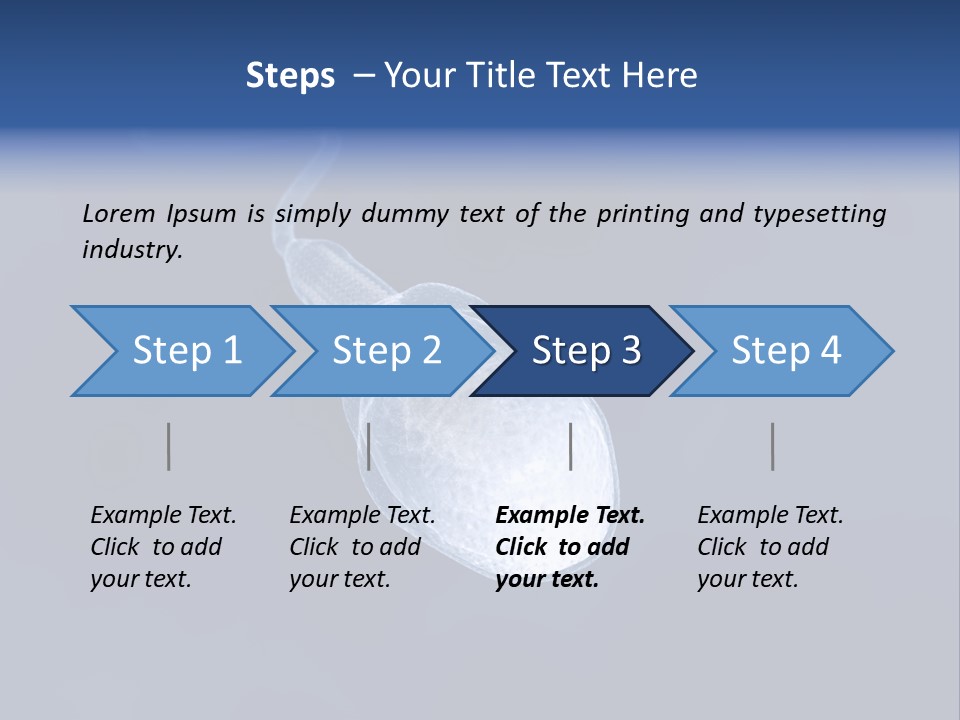 A Computer Mouse With A Blue Background PowerPoint Template