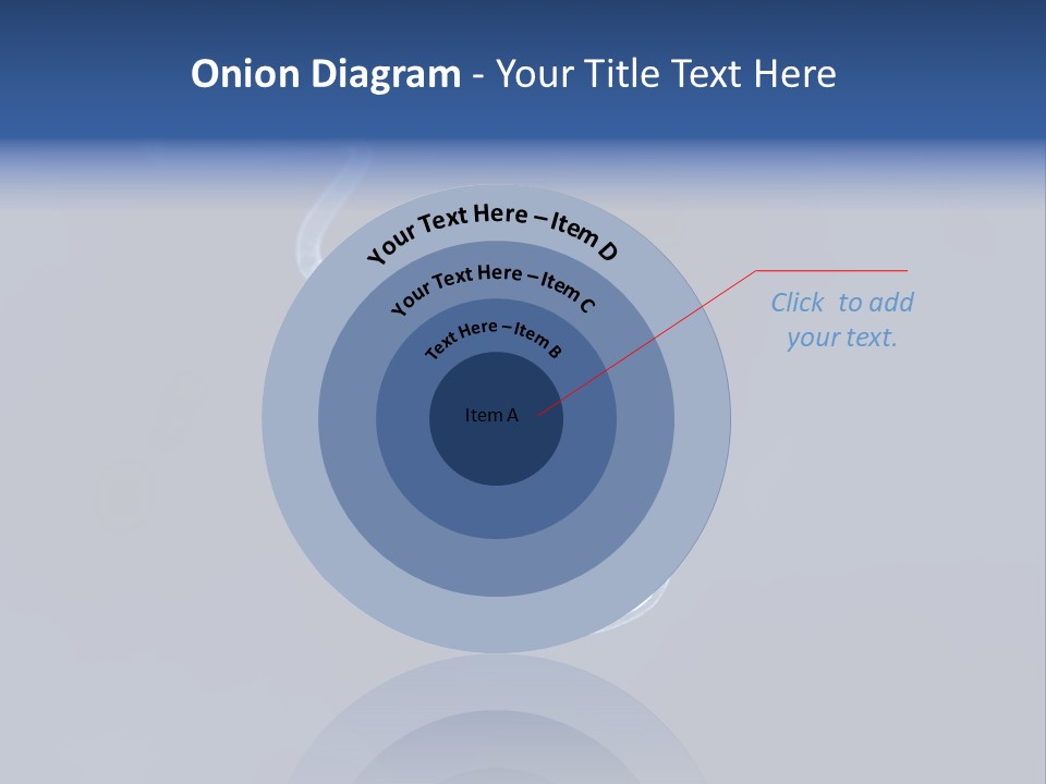 A Computer Mouse With A Blue Background PowerPoint Template