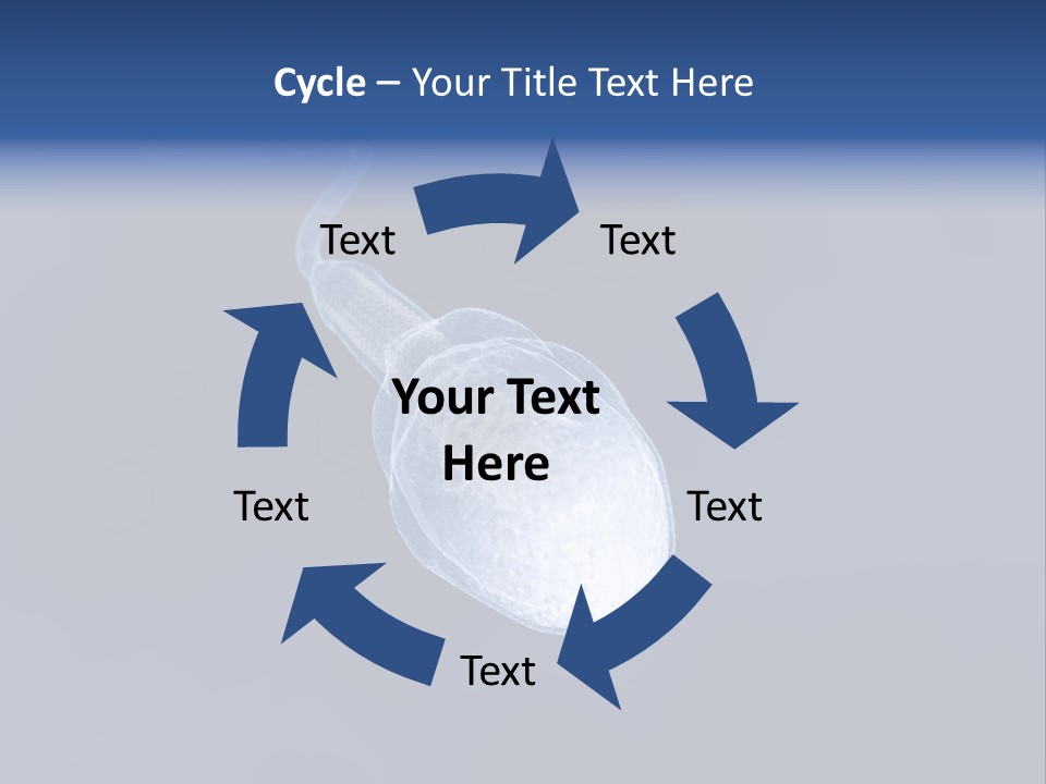 A Computer Mouse With A Blue Background PowerPoint Template