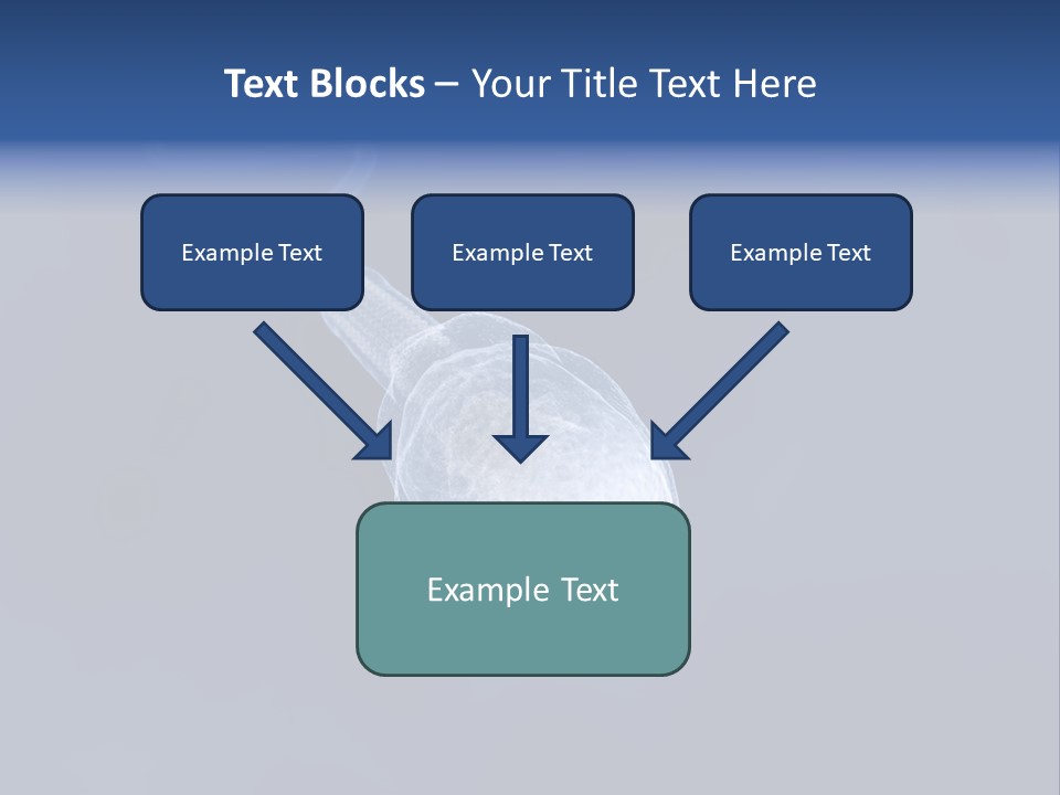 A Computer Mouse With A Blue Background PowerPoint Template