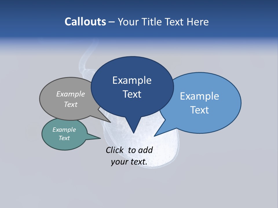 A Computer Mouse With A Blue Background PowerPoint Template