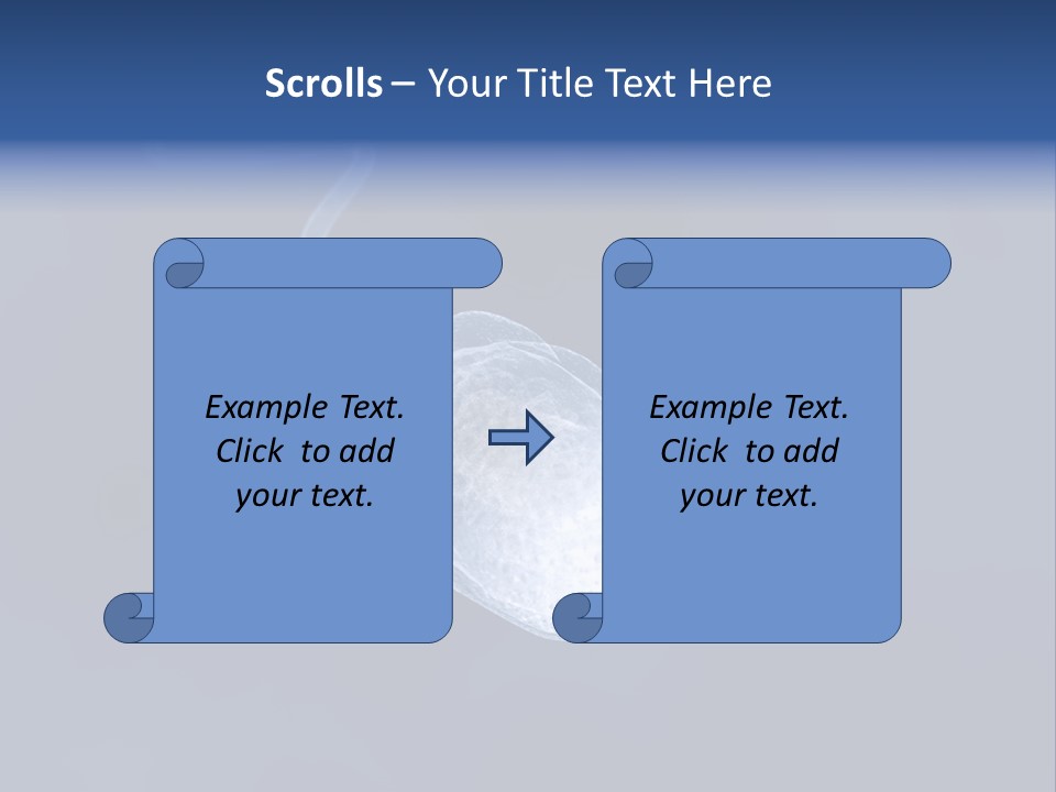 A Computer Mouse With A Blue Background PowerPoint Template