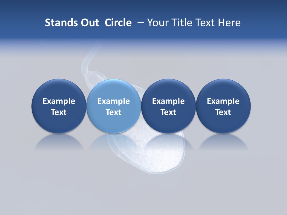 A Computer Mouse With A Blue Background PowerPoint Template