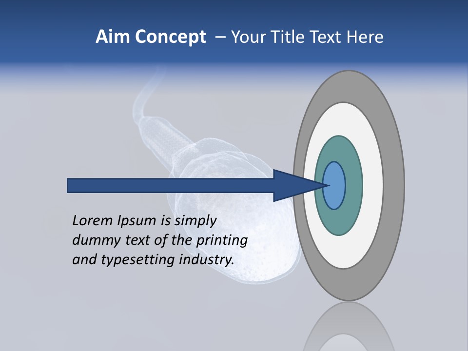 A Computer Mouse With A Blue Background PowerPoint Template