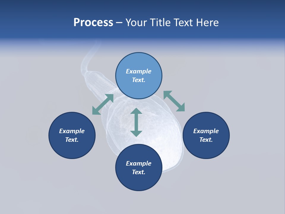A Computer Mouse With A Blue Background PowerPoint Template