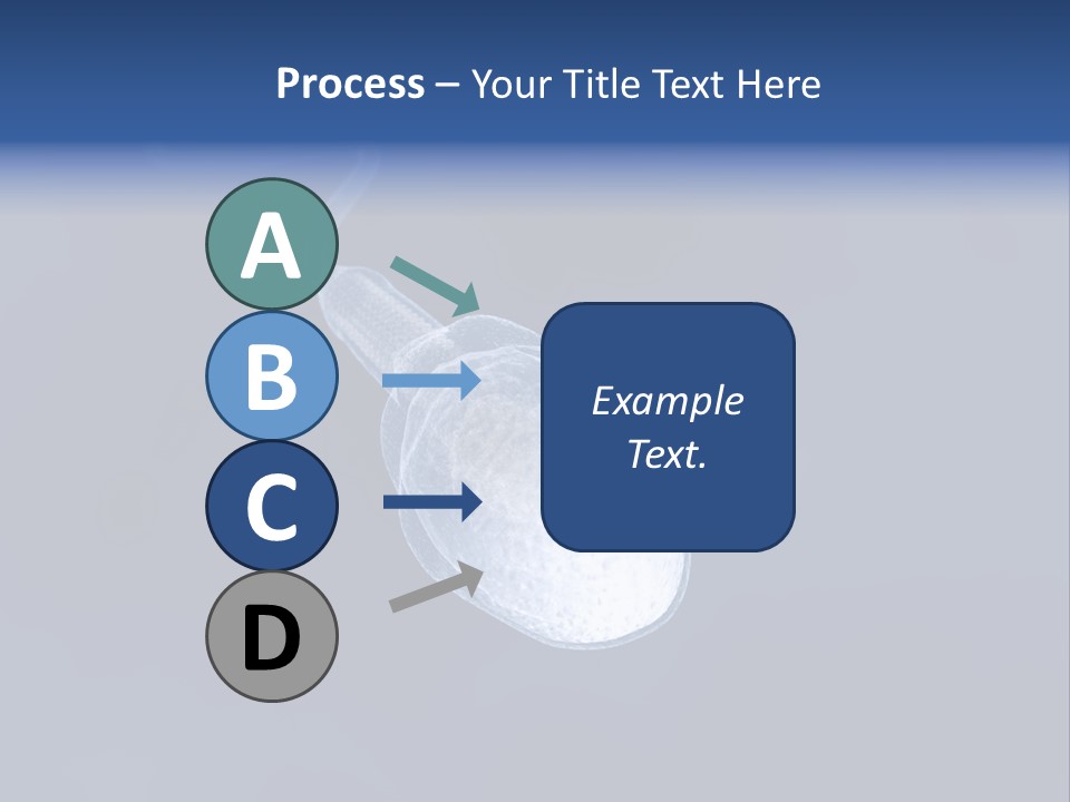 A Computer Mouse With A Blue Background PowerPoint Template