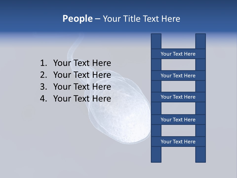 A Computer Mouse With A Blue Background PowerPoint Template