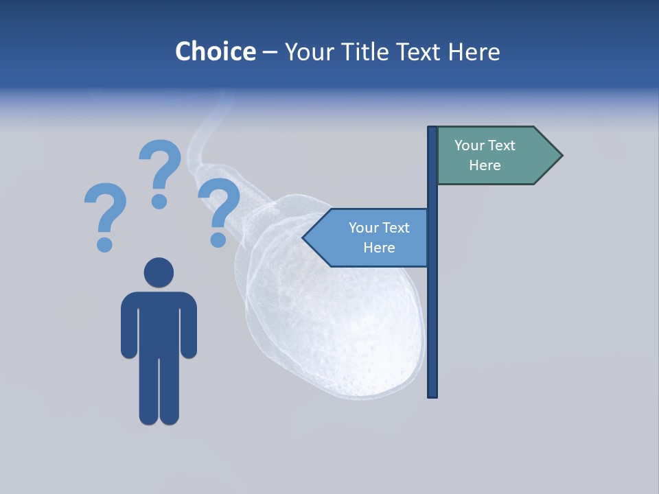 A Computer Mouse With A Blue Background PowerPoint Template