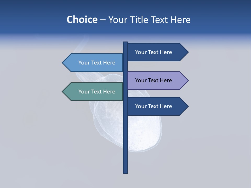 A Computer Mouse With A Blue Background PowerPoint Template