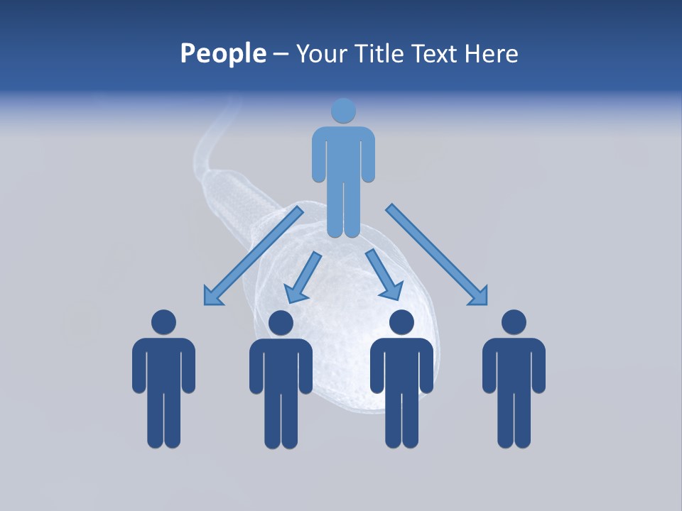 A Computer Mouse With A Blue Background PowerPoint Template