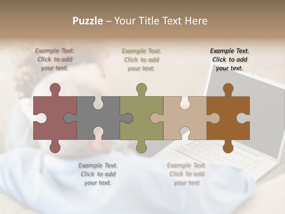 A Woman Pointing At A Laptop Computer Screen PowerPoint Template