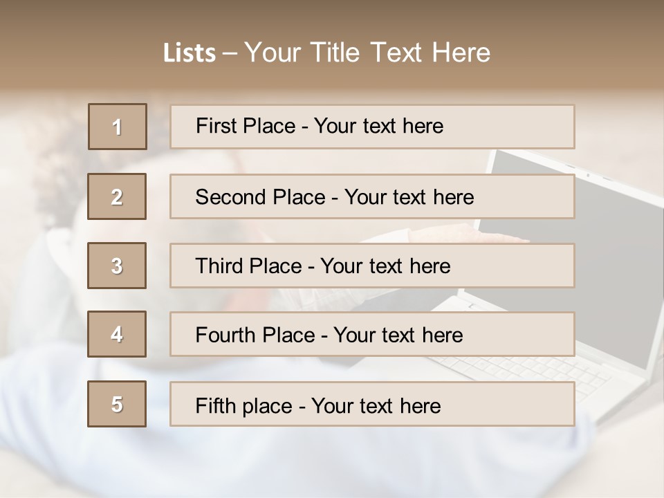 A Woman Pointing At A Laptop Computer Screen PowerPoint Template