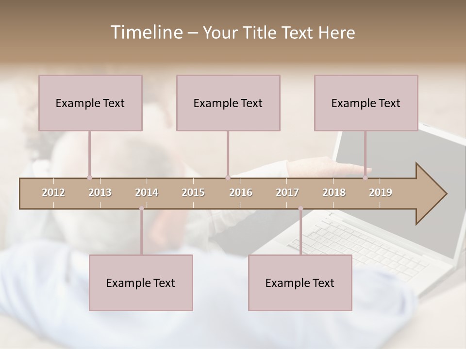 A Woman Pointing At A Laptop Computer Screen PowerPoint Template