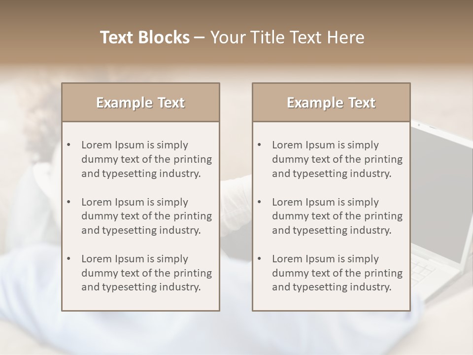 A Woman Pointing At A Laptop Computer Screen PowerPoint Template