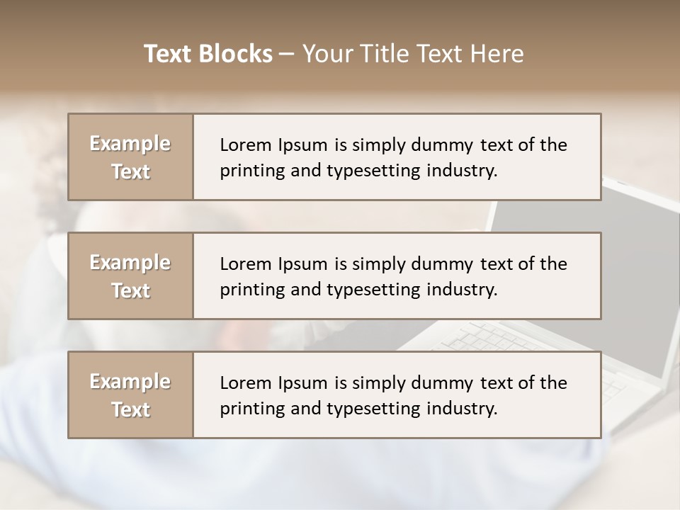A Woman Pointing At A Laptop Computer Screen PowerPoint Template