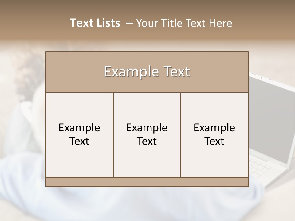 A Woman Pointing At A Laptop Computer Screen PowerPoint Template