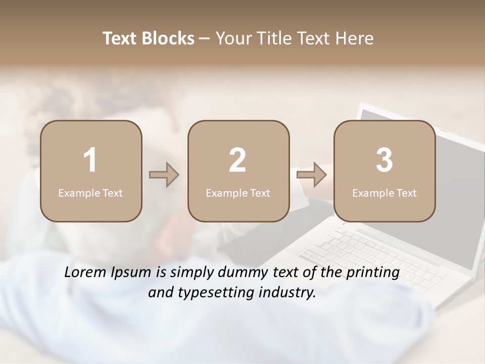A Woman Pointing At A Laptop Computer Screen PowerPoint Template