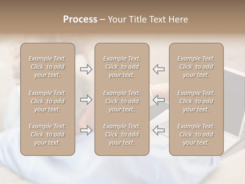 A Woman Pointing At A Laptop Computer Screen PowerPoint Template